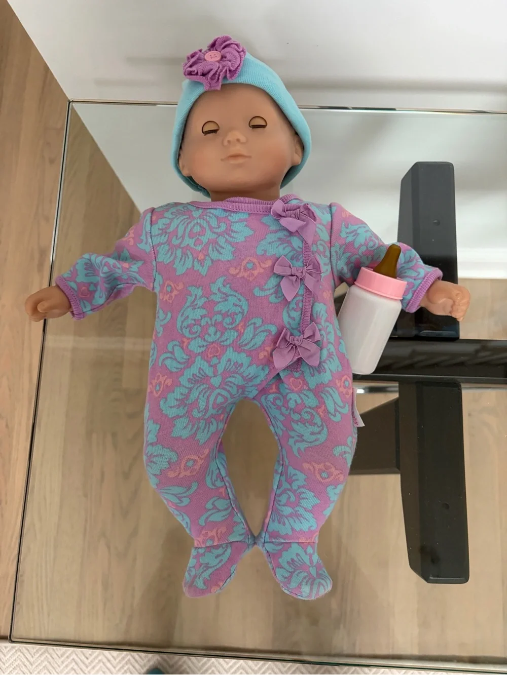 Bitty Baby American Girl Doll with 2 outfits, bottles and booster chair